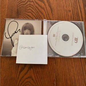 SIGNED - TTPD The Manuscript CD - Taylor Swift